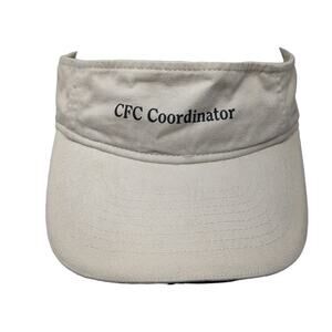 CFC Coordinator Sun Visor Cap Beige One Size Adjustable Vitronic Four Seasons